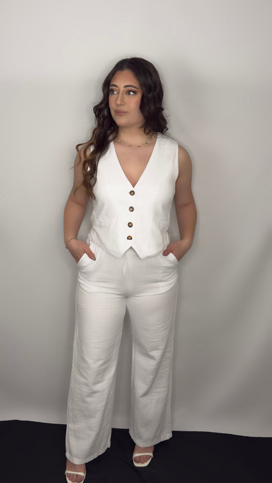 Ensemble tailleur sans manche