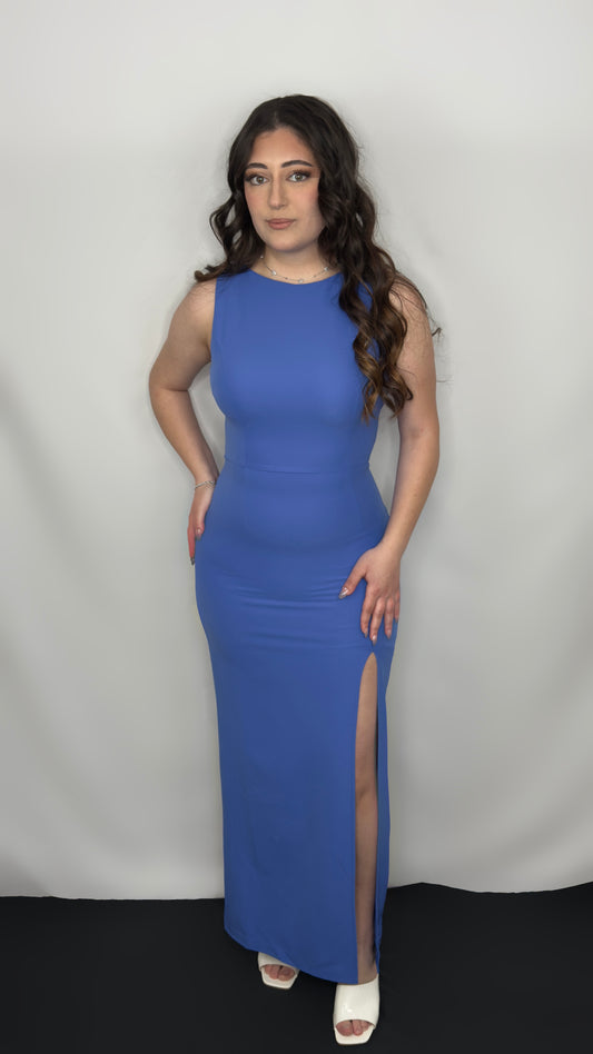 Robe longue avec fente