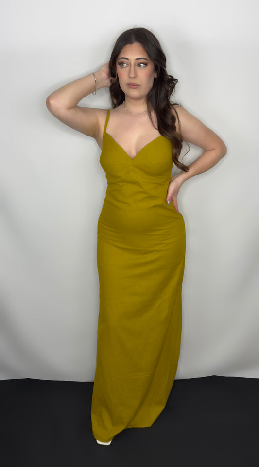 Robe Longue à Bretelle Fine