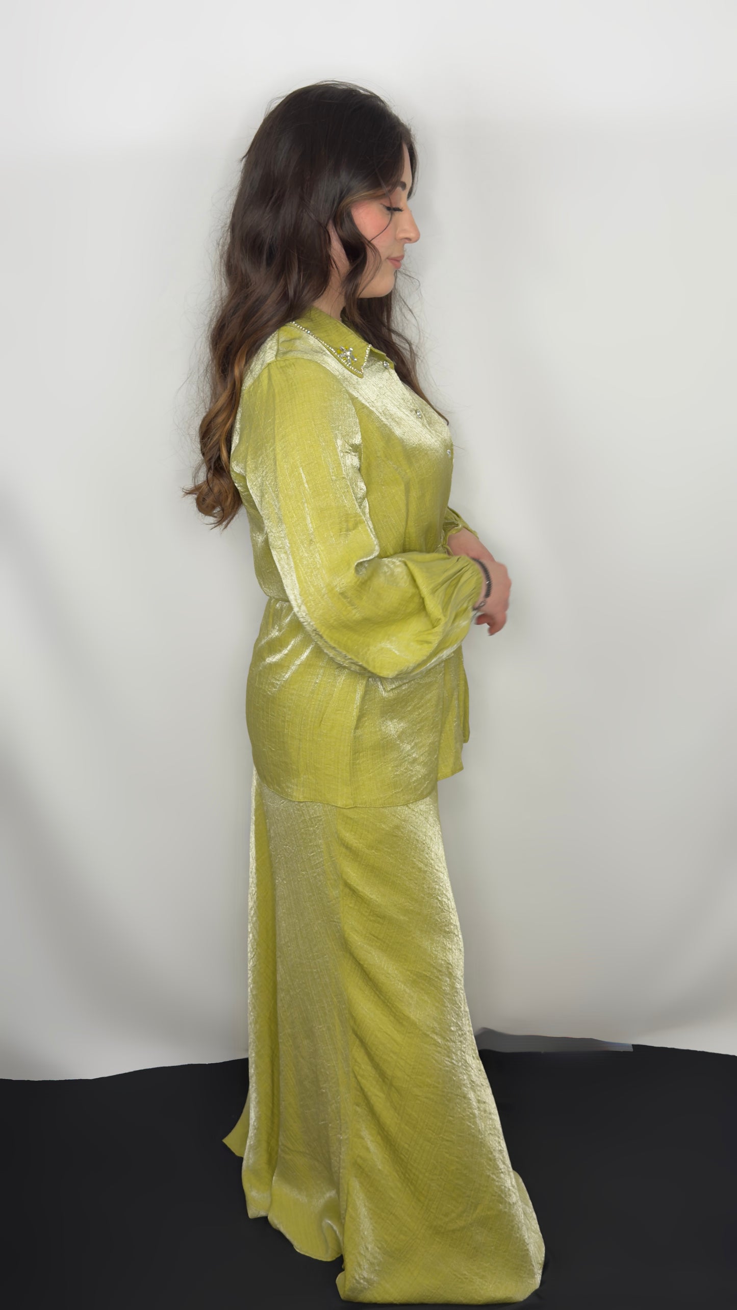 Ensemble pour Cérémonie Chemise Jupe Longue – ElaDress