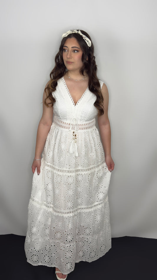 Robe Longue Col V