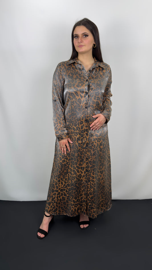 Robe Longue Léopard Grande Taille